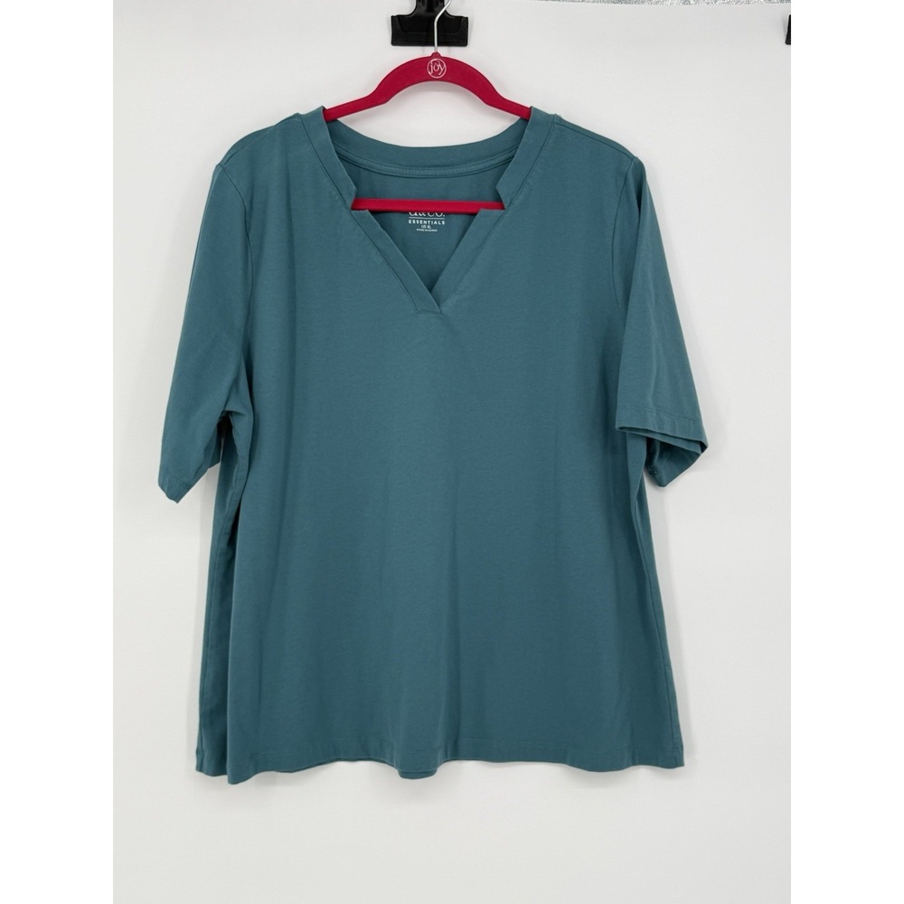 Denim & Company Women's Vneck Top XL